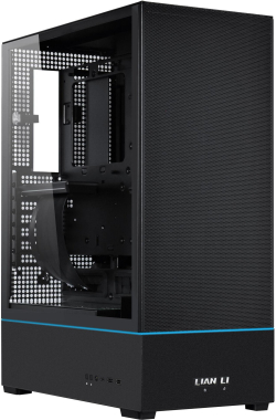 Кутия Lian-Li SUP01X Mid-Tower, Mid-Tower, АTX, Micro-ATX, Стъклен капак, USB Type-C, Черна