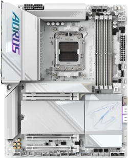 Дънна платка GIGABYTE X870E AORUS PRO ICE, Socket AM5, 4 х DDR5, 256 GB, АТХ