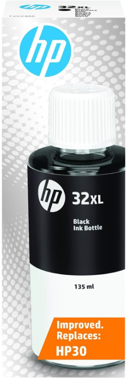 Касета с мастило HP 32, оригинална бутилка с мастило, Черен