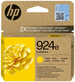 Касета с мастило HP 924e EvoMore, оригинална касета с мастило, Жълт