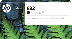 Касета с мастило HP 832, еднолитрова черна латексова; 4UV75A