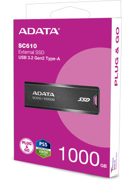 Хард диск / SSD ADATA EXT SSD SC610 1000GB RED