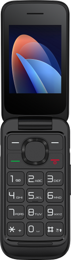 Смартфон TCL onetouch 5023 - 4 MB RAM, 4 MB ROM Dual Sim, Feature phone, Вулканично черно; T303D-3ALCBK12