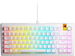 Клавиатура Геймърска Glorious GMMK 3 HE 75% White - Fox HE Switches, Бяла
