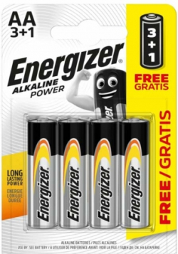Батерия ENERGIZER ALKAL 1.5V, 4 AA