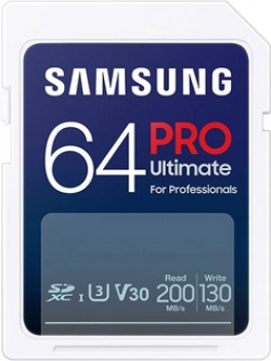 SD/флаш карта Micro SDXC 64GB 200-130MB, V30, Samsung ProUltimate