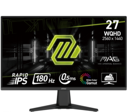 Монитор MSI MAG 275QF Gaming Monitor, 27" 180Hz, WQHD (2560x1440) 16:9, Rapid IPS Anti-glare