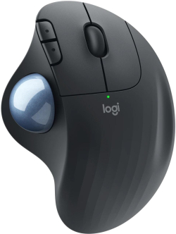 Мишка LOGITECH ERGO M575, Безжична, 400 - 2000 dpi, оптичен сензор, Графит