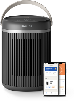  Вентилаторна печка PHILIPS Серия 3000, 2000 W, 40 dBA, до 20 m2, 1,5 м кабел, Тъмноисив