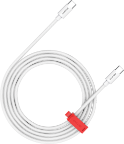 Кабел/адаптер CANYON cable CC100AB C-C 100W Braided 1.2m White