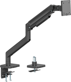 SBOX LCD-C49 : Стойка за плот, за монитор LCD 17-49“, газов амортисьор, Черен