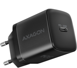 Принадлежност за смартфон AXAGON ACU-PD30 wall charger 1x QC3.0/AFC/FCP/PD type-C, 30W, black