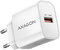 Мрежова LAN карта/адаптер Зарядно устройство AXAGON ACU-QC18 18W, бял - ACU-QC18W