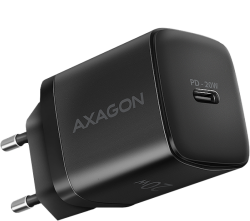 Принадлежност за смартфон AXAGON ACU-PD20 wall charger 1x QC3.0/AFC/FCP/PD type-C, 20W, black