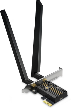 WiFi безжична карта/адаптер 3-лентов Bluetooth 5.4 Wi-Fi 7 PCIe адаптер TP-Link Archer TBE552E BE9300
