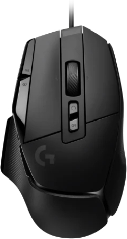 Мишка Logitech G502 X, С кабел, 25600 dpi, 13 бутона, HERO сензор, PTFE крачета, Черен
