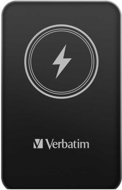 Батерия за смартфон Verbatim Външна батерия Charge 'n' Go, магнитна, 5000 mAh, Черен