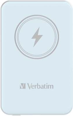 Батерия за смартфон Verbatim Външна батерия Charge 'n' Go, магнитна, 5000 mAh, Син