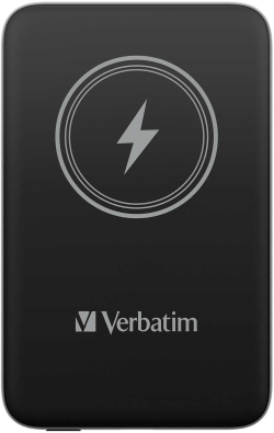 Външна батерия Verbatim Външна батерия Charge 'n' Go, магнитна, 10000 mAh, Черен