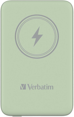 Външна батерия Verbatim Външна батерия Charge 'n' Go, магнитна, 10000 mAh, Зелен