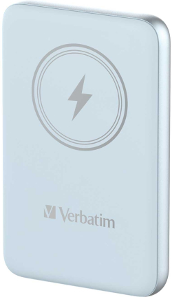 Батерия за смартфон Verbatim Външна батерия Charge 'n' Go, магнитна, 10000 mAh, Син