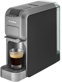  Catler Кафе машина ES700, за капсули Dolce Gusto, Nespresso, Caffissimo, Черен-сребрист