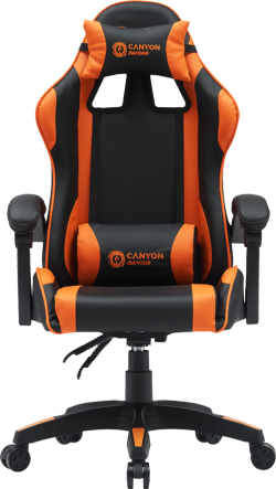 Геймърски стол CANYON gaming chair Core SGCH2, Черен/Оранжев