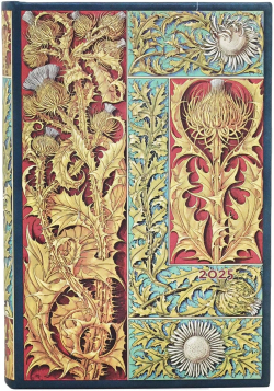 Канцеларски продукт Paperblanks Планер Wild Thistle, Mini, 208 листа, за 2025 година