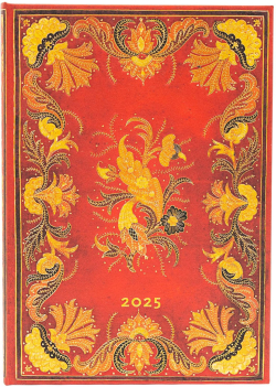 Paperblanks Планер Fiammetta, Midi, Verso, твърда корица, 80 листа, за 2025 година