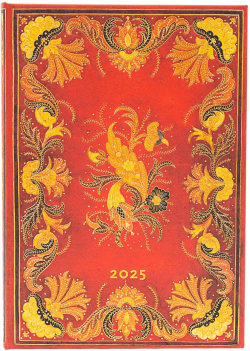 Канцеларски продукт Paperblanks Планер Fiammetta, Midi, хоризонтален, твърда корица, 80 листа, за 2025 година
