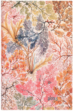 Канцеларски продукт Paperblanks Планер Anemone, Midi, вертикален, твърда корица, 80 листа, за 2025 година