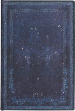 Канцеларски продукт Paperblanks Планер Inkblot, Midi, вертикален, твърда корица, 80 листа, за 2025 година