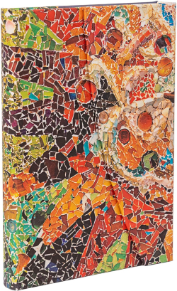 Канцеларски продукт Paperblanks Тефтер Gaudi's Sun, Midi, широки редове, твърда корица, 72 листа