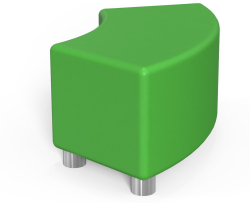 RFG Табуретка Curve, 90 х 90 х 43H, екокожа, Зелен