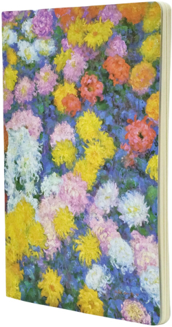 Канцеларски продукт Paperblanks Тетрадка Monet Chrysanthemums, А4, нелинирана, 40 листа