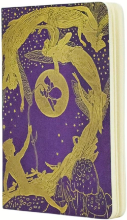 Paperblanks Тетрадка Violet Fairy, А6, широки редове, 40 листа