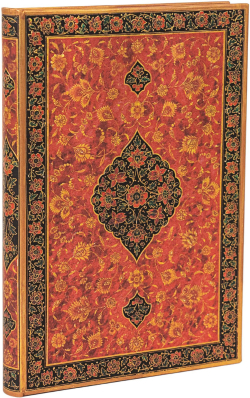 Канцеларски продукт Paperblanks Тефтер Layla, Midi, широки редове, твърда корица, 72 листа