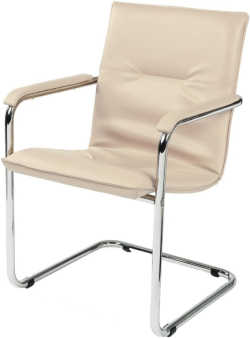 Nowy Styl Посетителски стол Rumba Lux, екокожа, Бежов