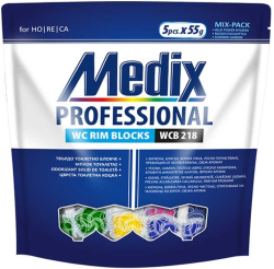 Почистващ продукт Medix Ароматизатор за тоалетна WC B 218, твърдо блокче, 5 броя