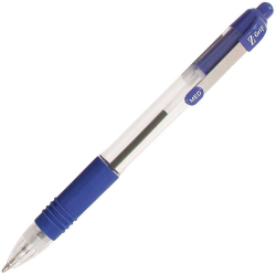 Канцеларски продукт Zebra Химикалка Z-Grip, прозрачна, 1.0 mm, синя