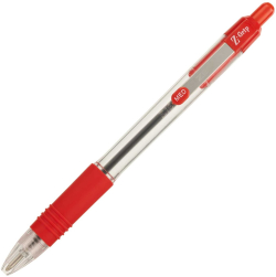 Канцеларски продукт Zebra Химикалка Z-Grip, прозрачна, 1.0 mm, червена