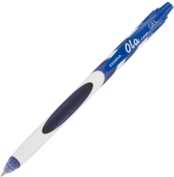 Канцеларски продукт Zebra Гел ролер Ola Gel, автоматичен, 0.5 mm, син