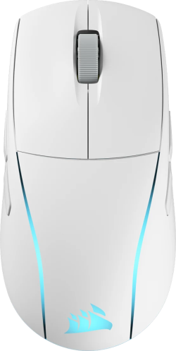 Мишка Геймърска Corsair M75, Безжична, 2.4 GHz, 26000 dpi, 1000 Hz, сензор MARKSMAN 26K, Гейминг, Бял