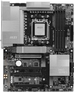 Дънна платка MSI PRO X870-P WIFI, сокет AM5, 4x DDR5 слота, 256 GB, ATX