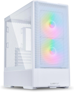 Кутия Кутия Lian Li LANCOOL 207 Mid-Tower, Tempered Glass, Бял