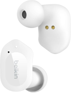 Слушалки Безжични слушалки Belkin Soundform Play True Wireless, Бели