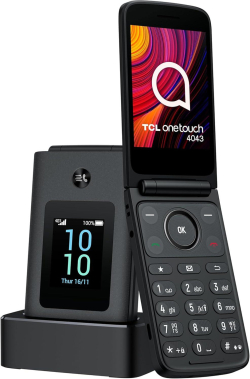 Смартфон Мобилен телефон TCL ONETOUCH 4043 4G, Сив