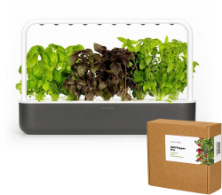 Click and Grow смарт саксия Smart Garden 9, Сива + семена 9 броя Чили чушки микс