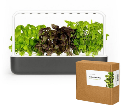 Продукт Click and Grow смарт саксия Smart Garden 9, Сива + семена 9 броя Италиански пица микс