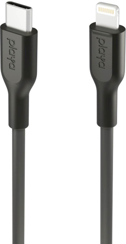Кабел Belkin Playa USB-C към Lightning 1M, Черен